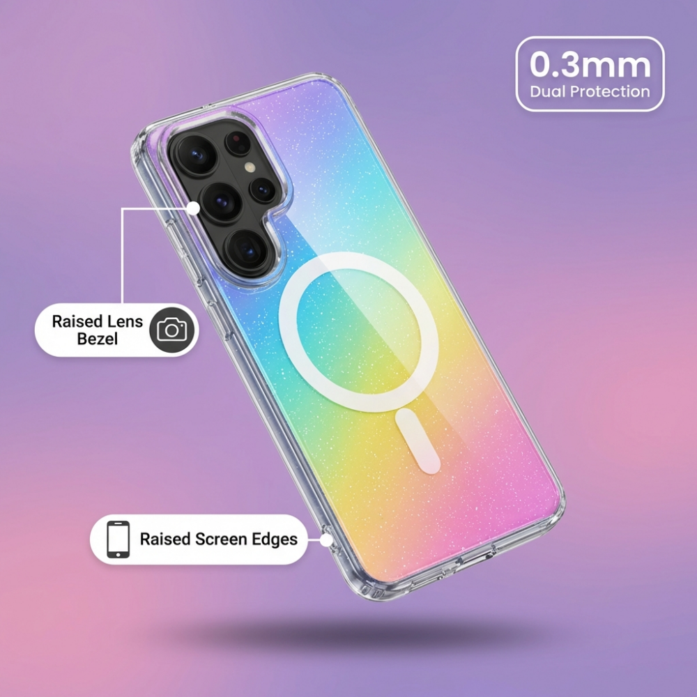 Luxury Glitter Plating Magneti - مراجعة Glitter Shockproof Case وسعره