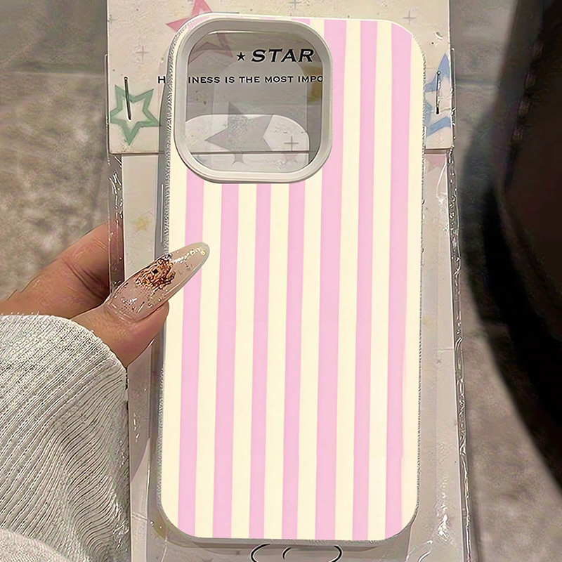 Simple Pink Vertical Striped L - مراجعة Phone Cases Like Loopy وسعره