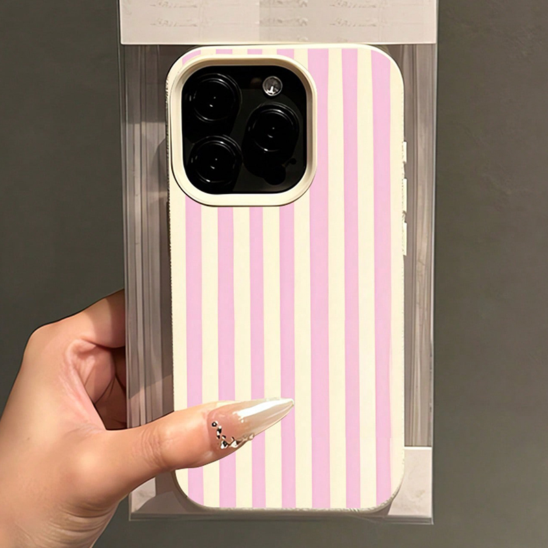 Simple Pink Vertical Striped L - مراجعة Phone Cases Like Loopy وسعره