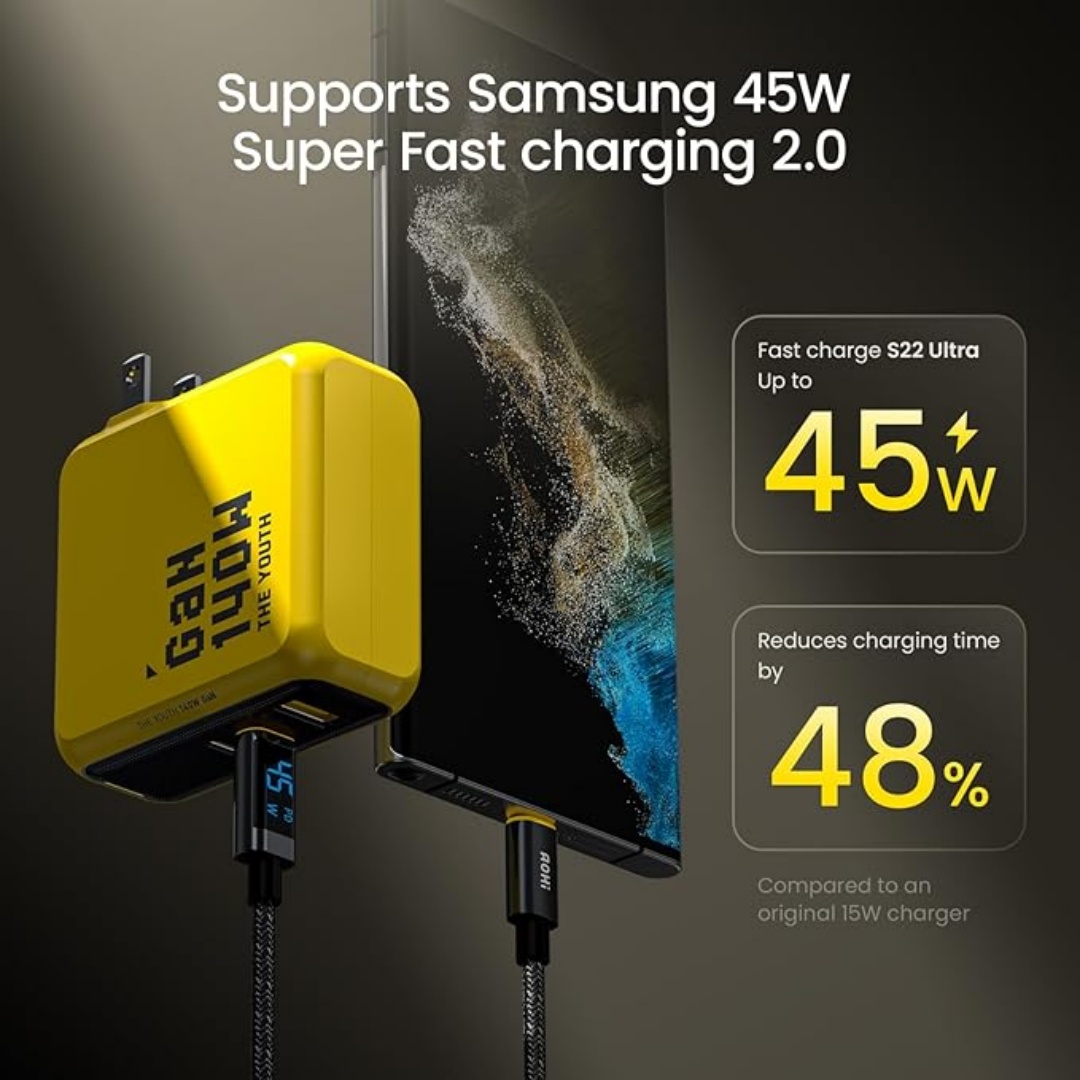 AOHI Youth 140W GaN Charger PD - مراجعة Phone Cases Quick Delivery وسعره