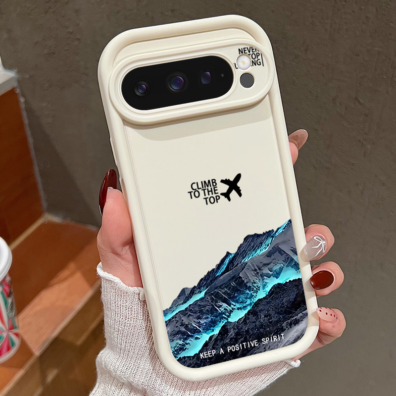 Airplane Snow Mountain Pattern - مراجعة Phone Cases Google Pixel 9A وسعره