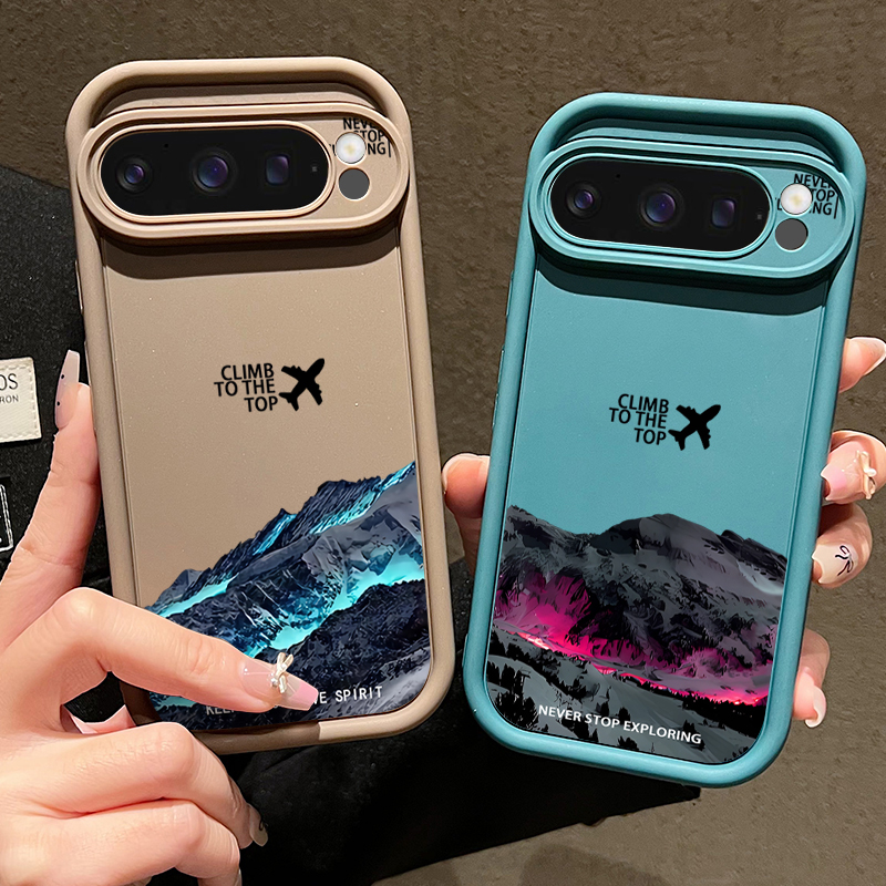 Airplane Snow Mountain Pattern - مراجعة Phone Cases Google Pixel 9A وسعره