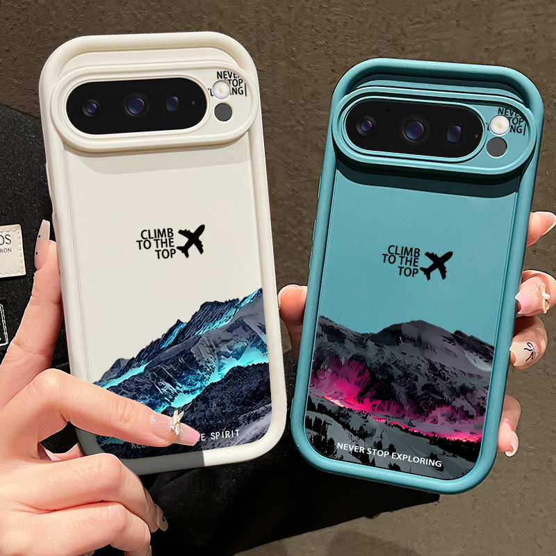 Airplane Snow Mountain Pattern - مراجعة Phone Cases Google Pixel 9A وسعره