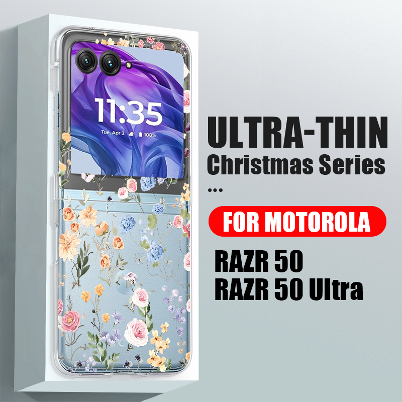 White Flowers Pattern Phone Ca - مراجعة Phone Cases Motorola وسعره