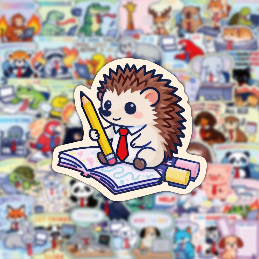 50PCS Fun Animal Office Worker - مراجعة Phone Cases Officeworks وسعره