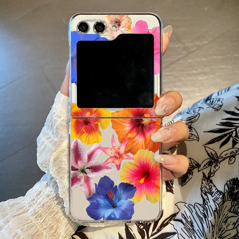 Realistic Floral Print Phone C - مراجعة Phone Cases Z Fold 6 وسعره
