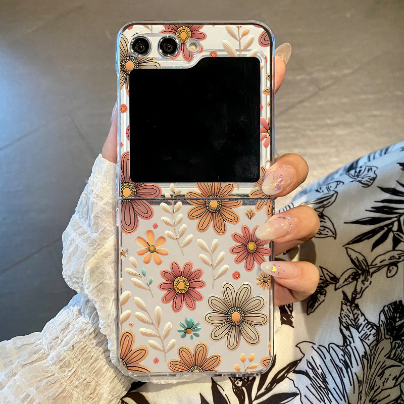 Realistic Floral Print Phone C - مراجعة Phone Cases Z Fold 6 وسعره