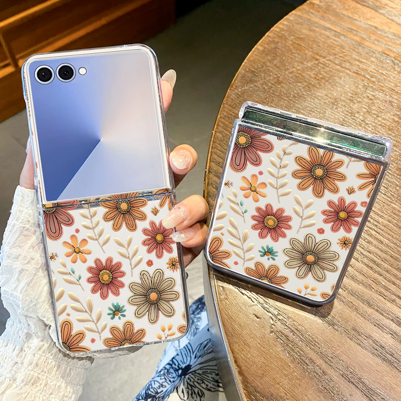 Realistic Floral Print Phone C - مراجعة Phone Cases Z Fold 6 وسعره