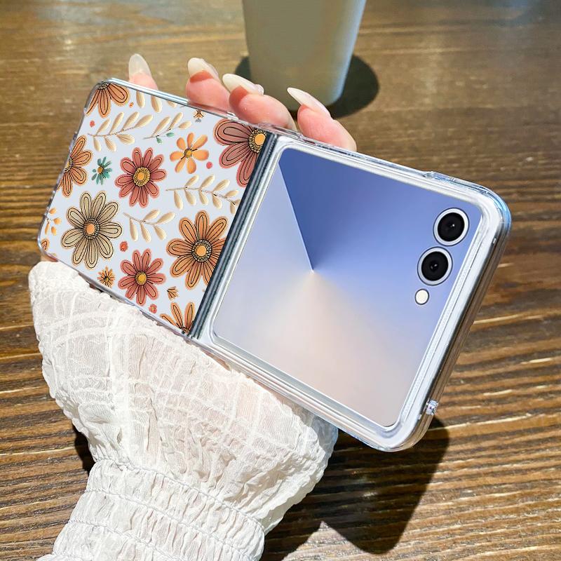 Realistic Floral Print Phone C - مراجعة Phone Cases Z Fold 6 وسعره