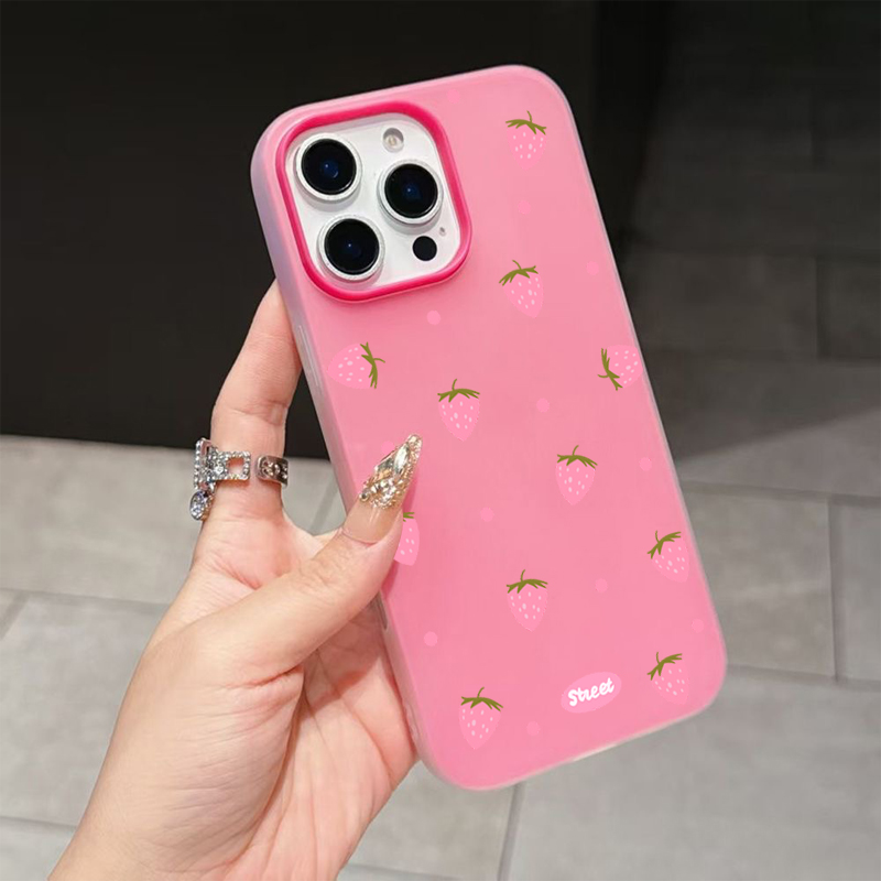 Sweet Pink Strawberry Pattern  - مراجعة Phone Cases Like Loopy وسعره