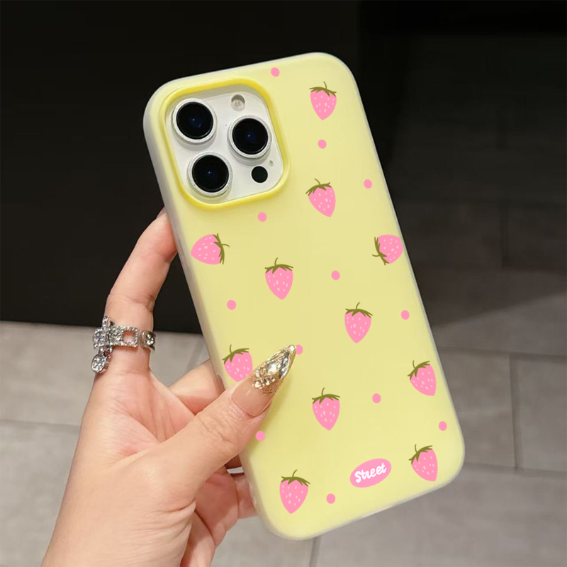 Sweet Pink Strawberry Pattern  - مراجعة Phone Cases Like Loopy وسعره