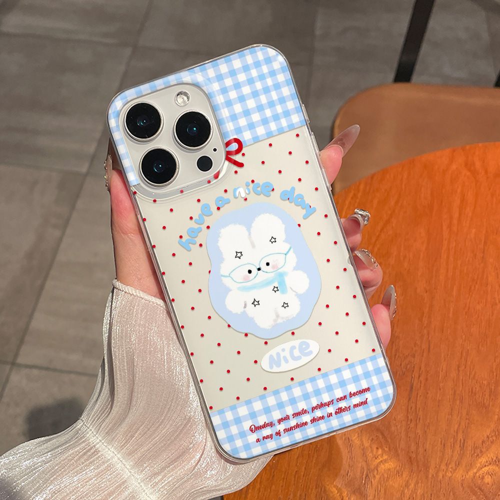 Cartoon Cute Rabbit Red Polka  - مراجعة Phone Cases Cute Iphone 13 وسعره