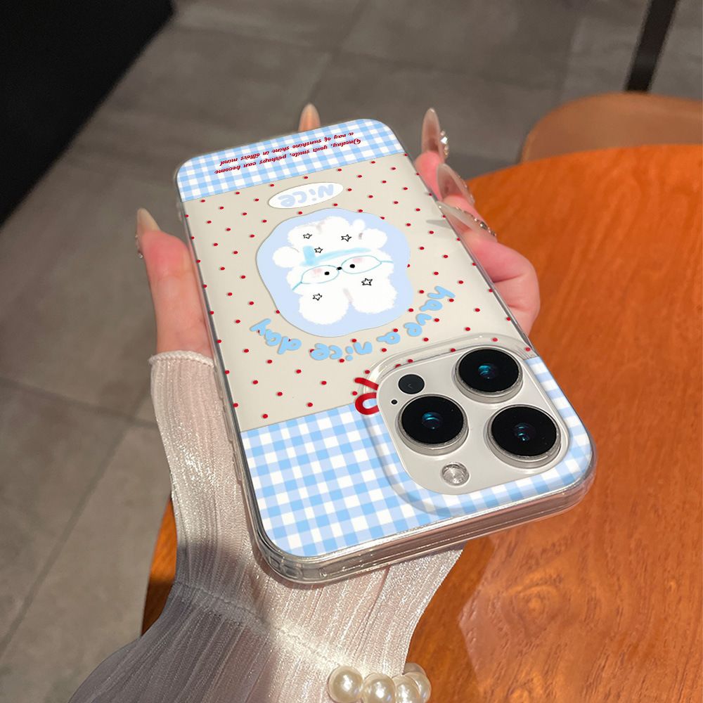 Cartoon Cute Rabbit Red Polka  - مراجعة Phone Cases Cute Iphone 13 وسعره