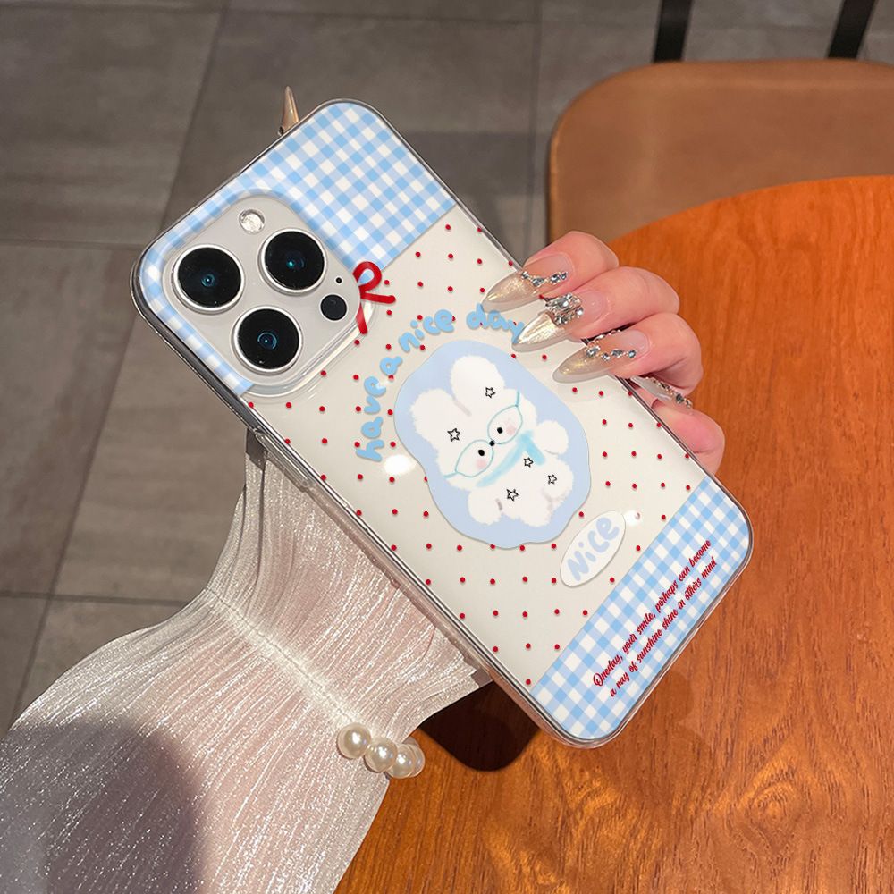 Cartoon Cute Rabbit Red Polka  - مراجعة Phone Cases Cute Iphone 13 وسعره