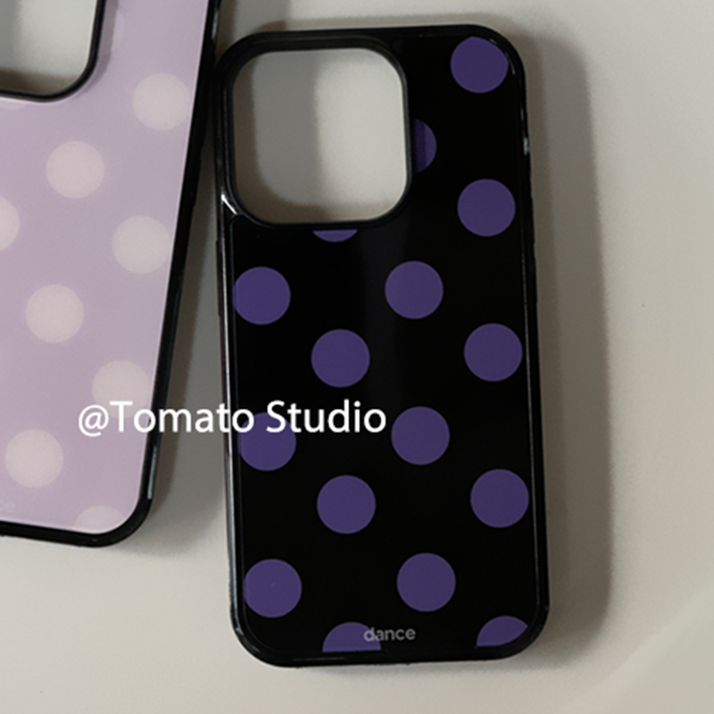 Korean Ins Fashion Purple Polk - مراجعة Phone Cases Trending وسعره