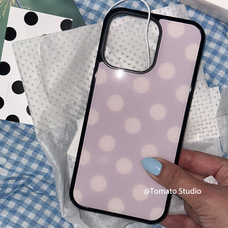Korean Ins Fashion Purple Polk - مراجعة Phone Cases Trending وسعره