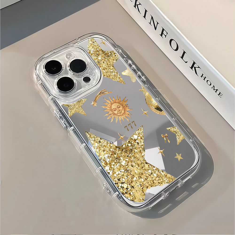 Celestial Gold Glitter Mirror  - مراجعة Phone Cases Like Loopy وسعره