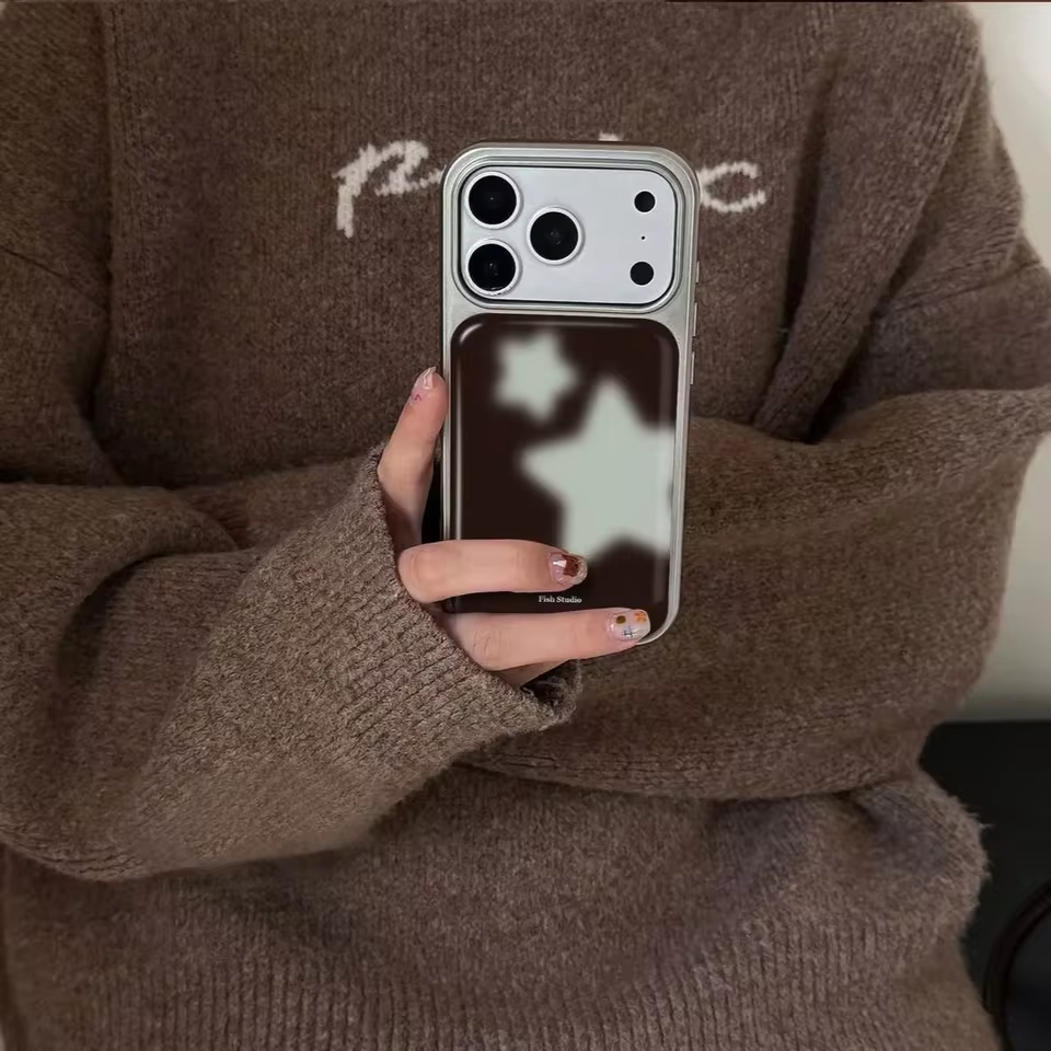 Ins Trendy Blue Stars Brown Sh - مراجعة Phone Cases Trending وسعره