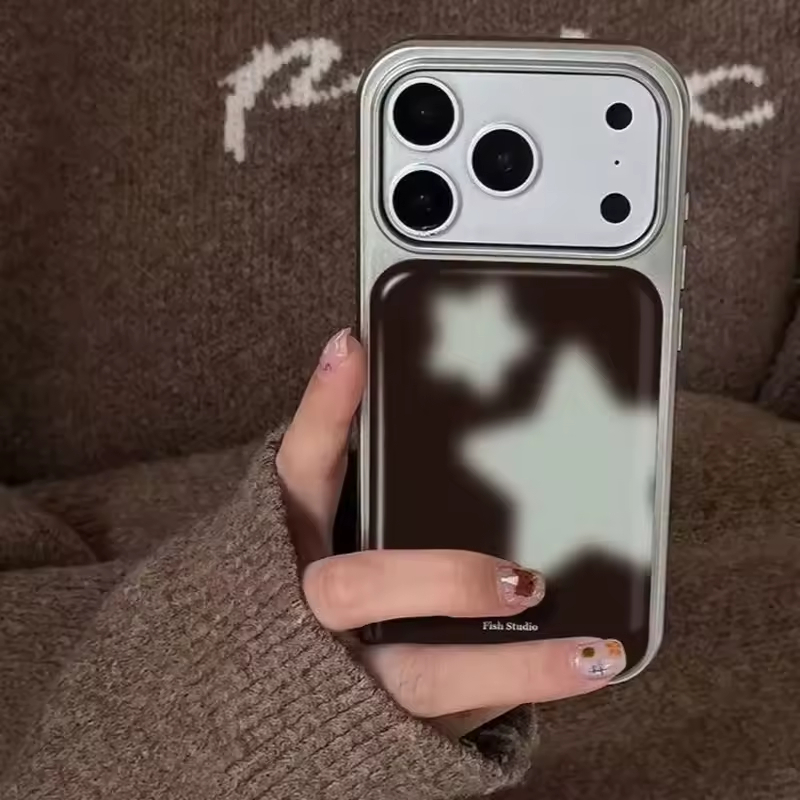 Ins Trendy Blue Stars Brown Sh - مراجعة Phone Cases Trending وسعره