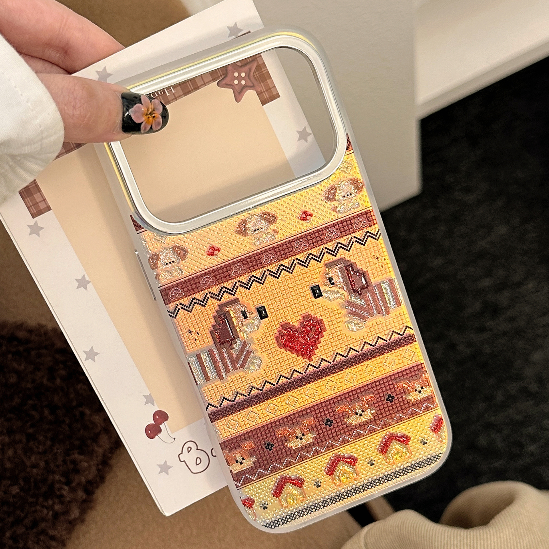 Korean Cartoon Puppy Pattern G - مراجعة Glitter Shockproof Case وسعره