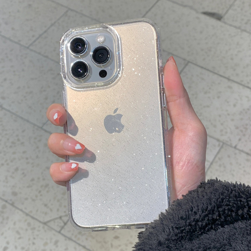 Transparent Simple Glitter Pho - مراجعة Glitter Shockproof Case وسعره