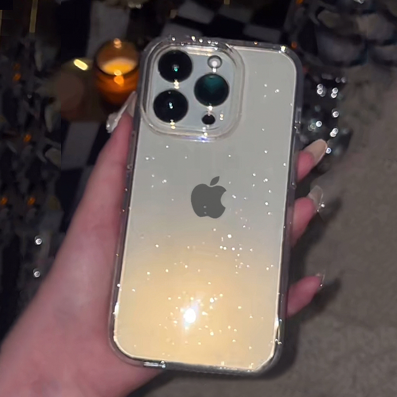 Transparent Simple Glitter Pho - مراجعة Glitter Shockproof Case وسعره