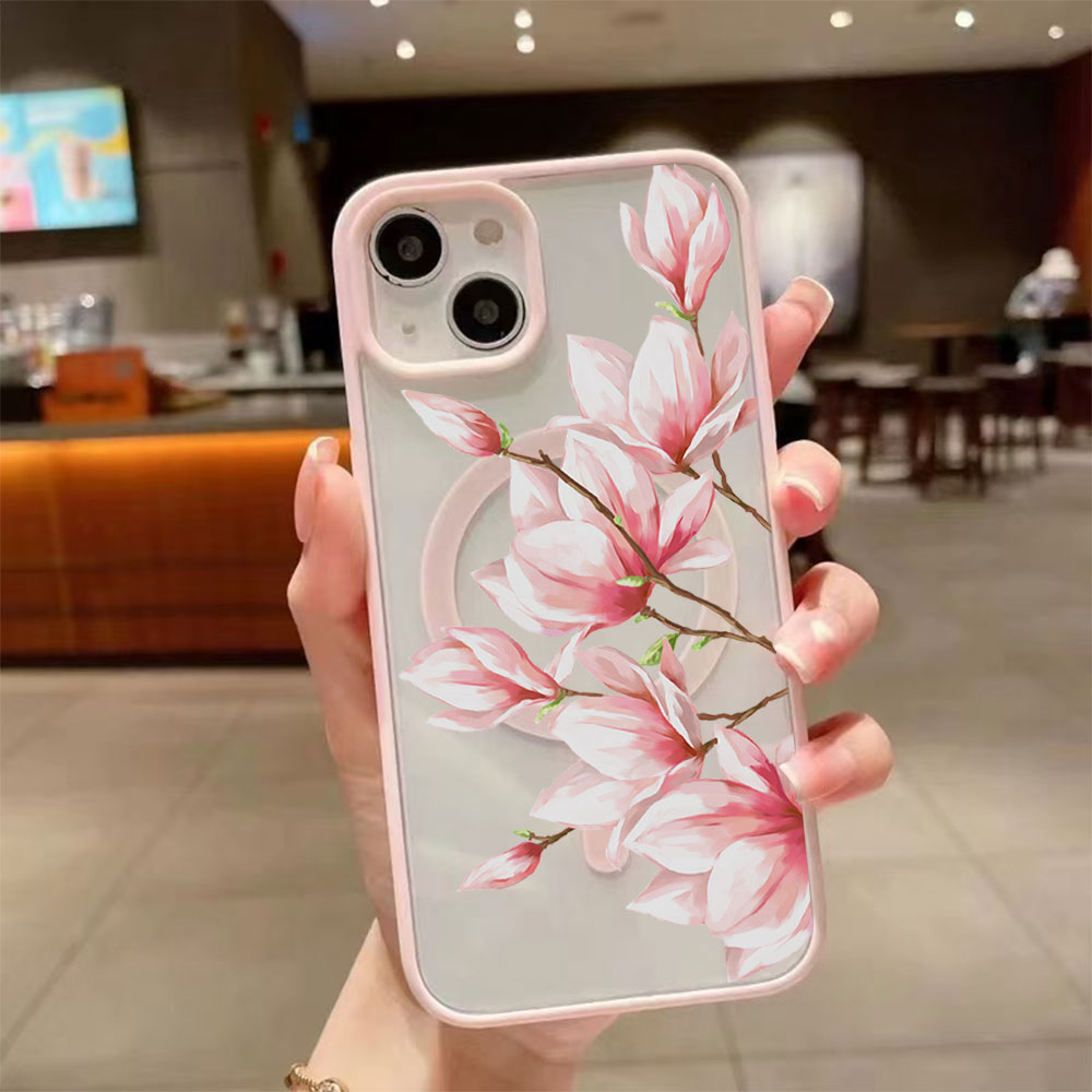 Fashion Flower Magnetic Phone  - مراجعة Phone Cases Trending وسعره