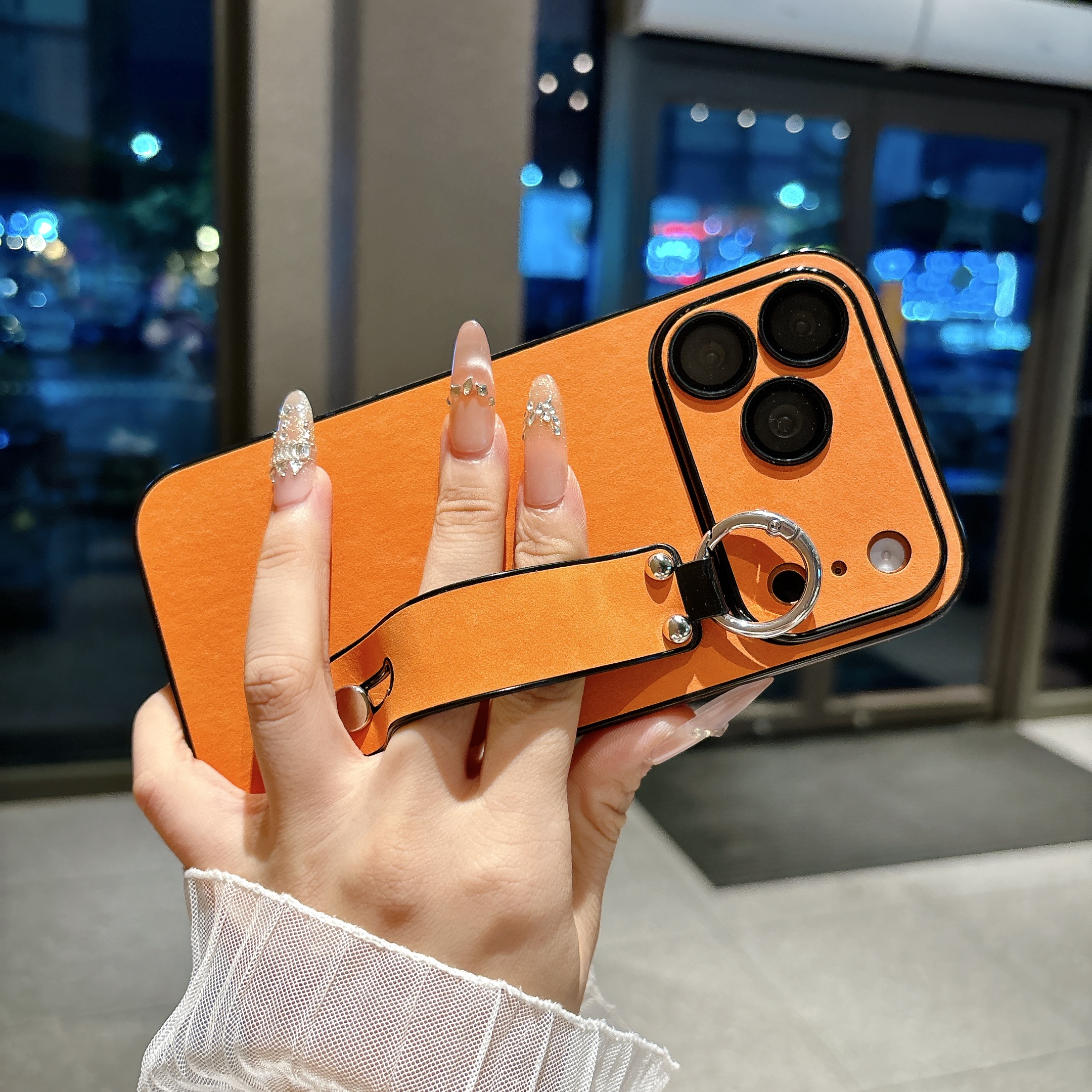 Suede Leather Wrist Strap Hold - مراجعة Phone Cases Holder وسعره