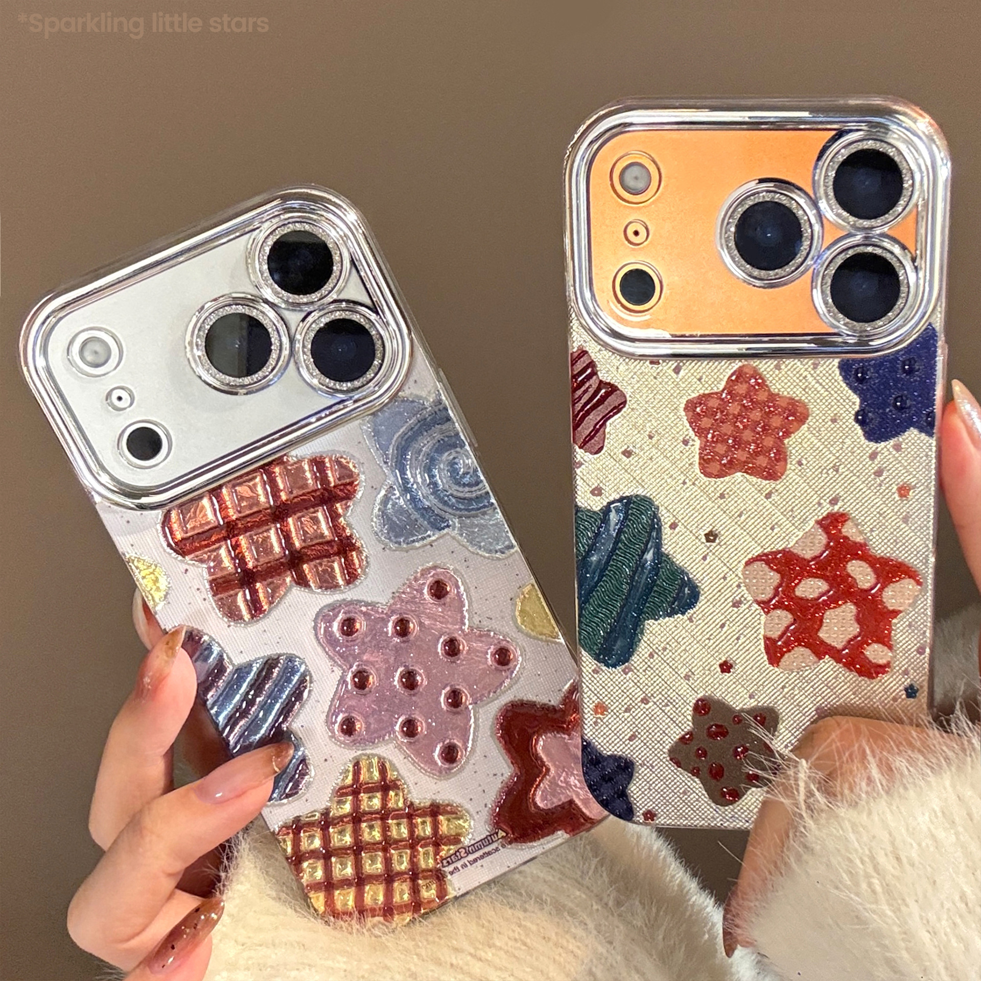 Korean Colorful Stars Glitter  - مراجعة Glitter Shockproof Case وسعره