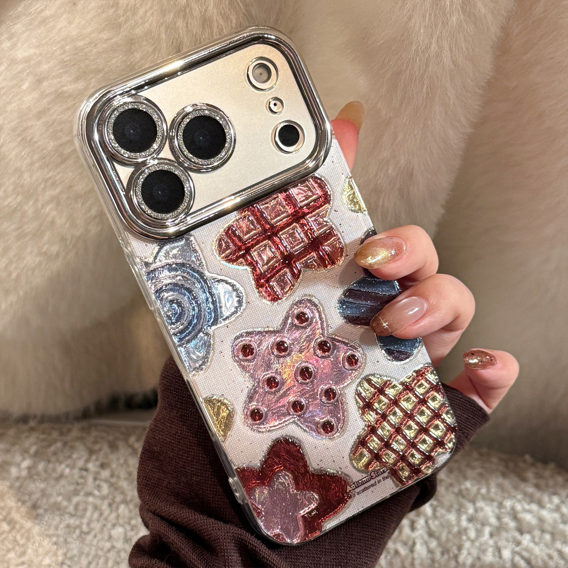 Korean Colorful Stars Glitter  - مراجعة Glitter Shockproof Case وسعره