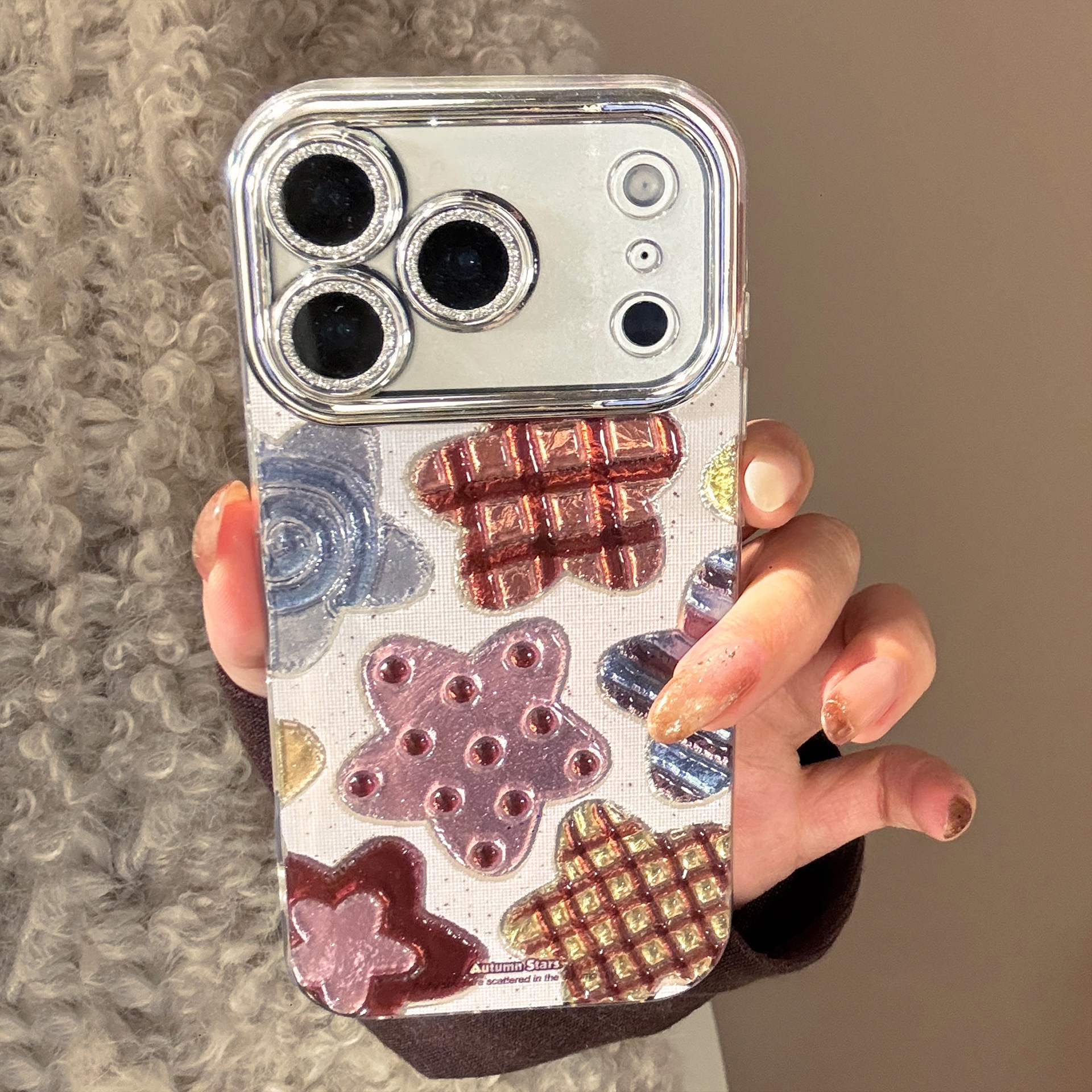 Korean Colorful Stars Glitter  - مراجعة Glitter Shockproof Case وسعره