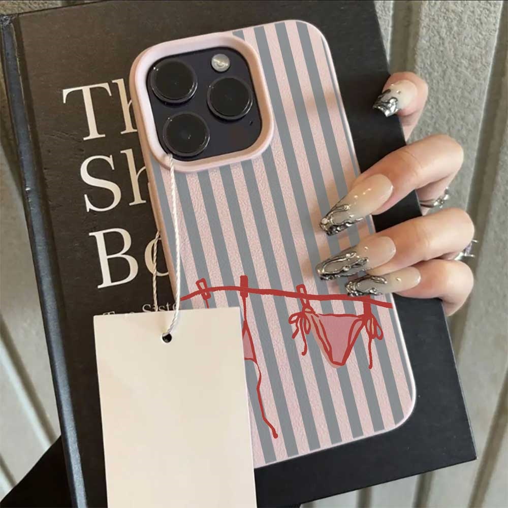 Blue White Striped Bikini Phon - مراجعة Phone Cases Durable وسعره