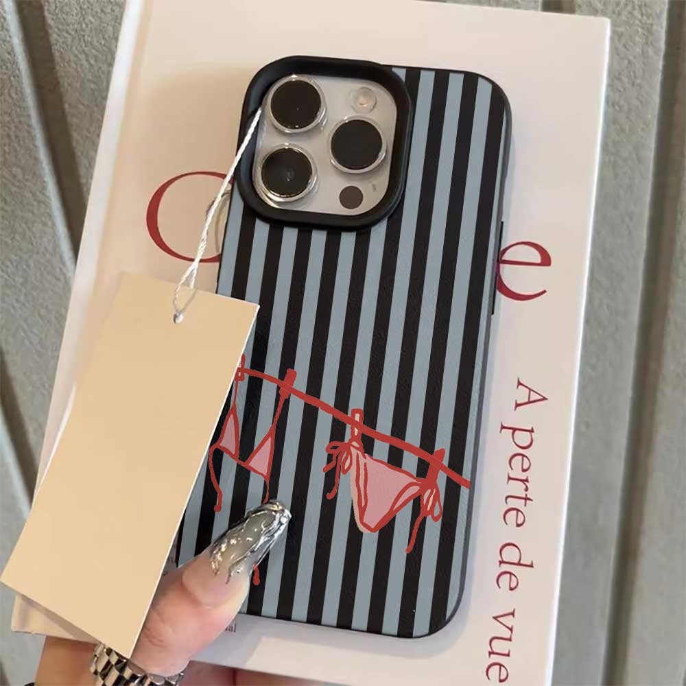 Blue White Striped Bikini Phon - مراجعة Phone Cases Durable وسعره