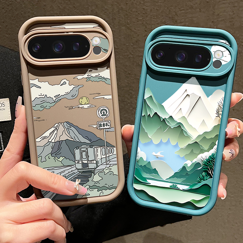 Mountain Road Patterned Phone  - مراجعة Phone Cases Google Pixel 9A وسعره