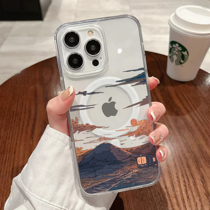 Sunset Pattern Fashion Phone C - مراجعة Phone Cases Durable وسعره