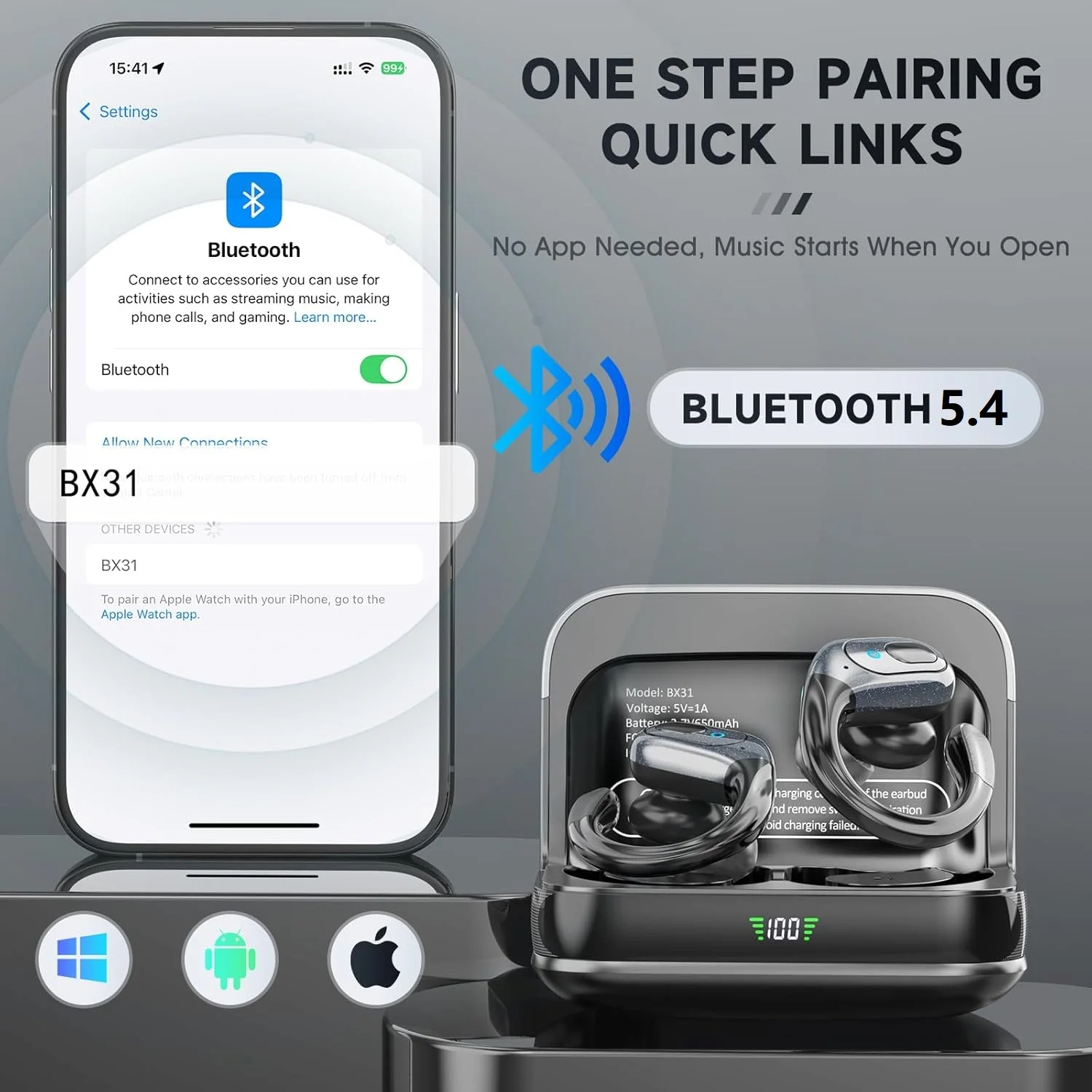 TWS Wireless Bluetooth V5.4 Ea - مراجعة Phone Cases Officeworks وسعره