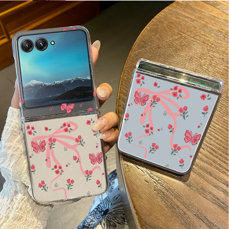 Roses Flowers Bow Tie Folding  - مراجعة Phone Cases Motorola وسعره