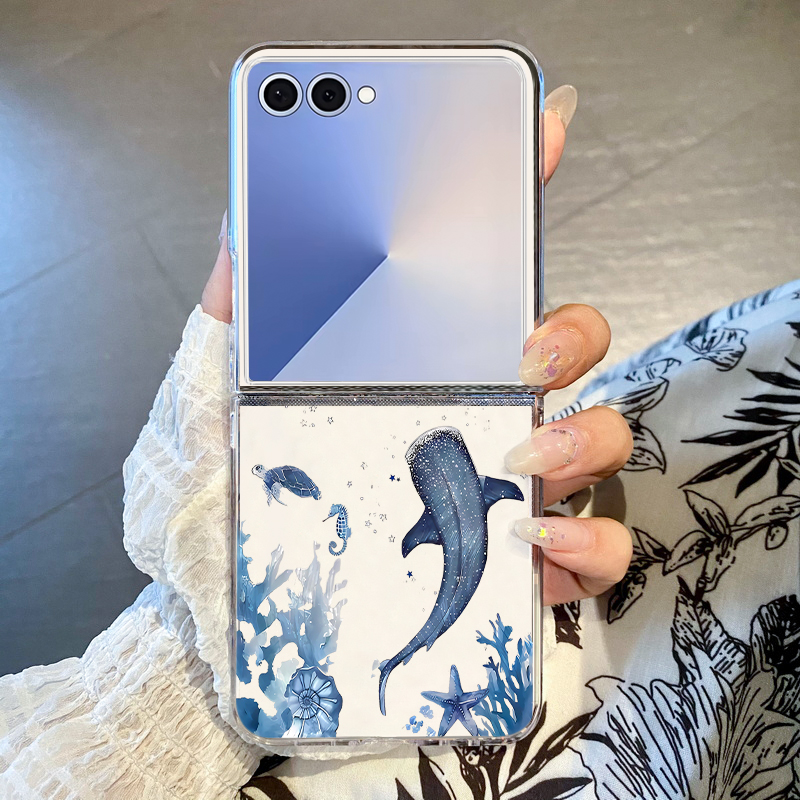 Whale Pattern Phone Case For S - مراجعة Phone Cases Z Fold 6 وسعره