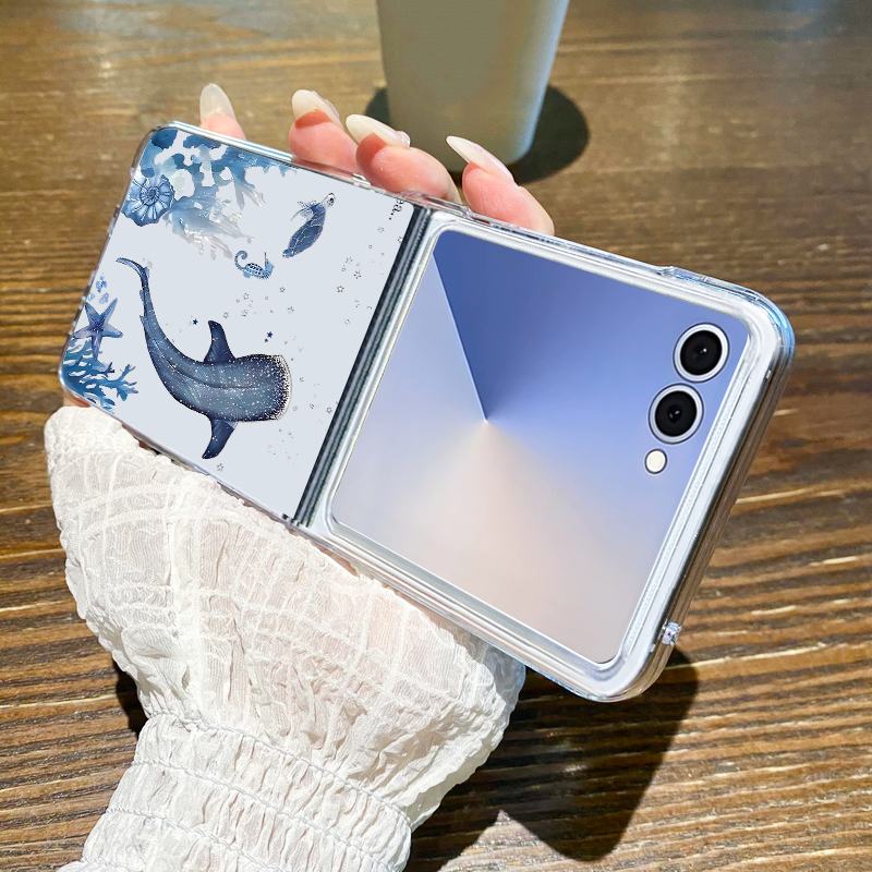 Whale Pattern Phone Case For S - مراجعة Phone Cases Z Fold 6 وسعره