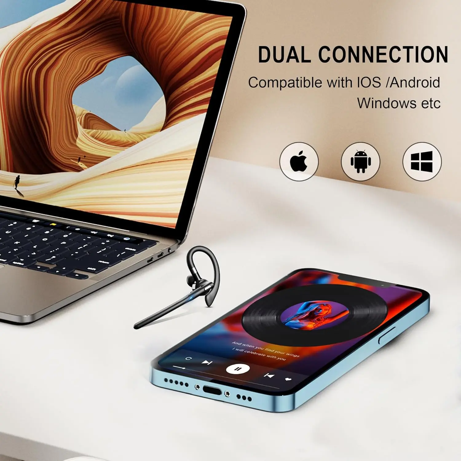 Bluetooth Headset Wireless Hea - مراجعة Phone Cases Officeworks وسعره