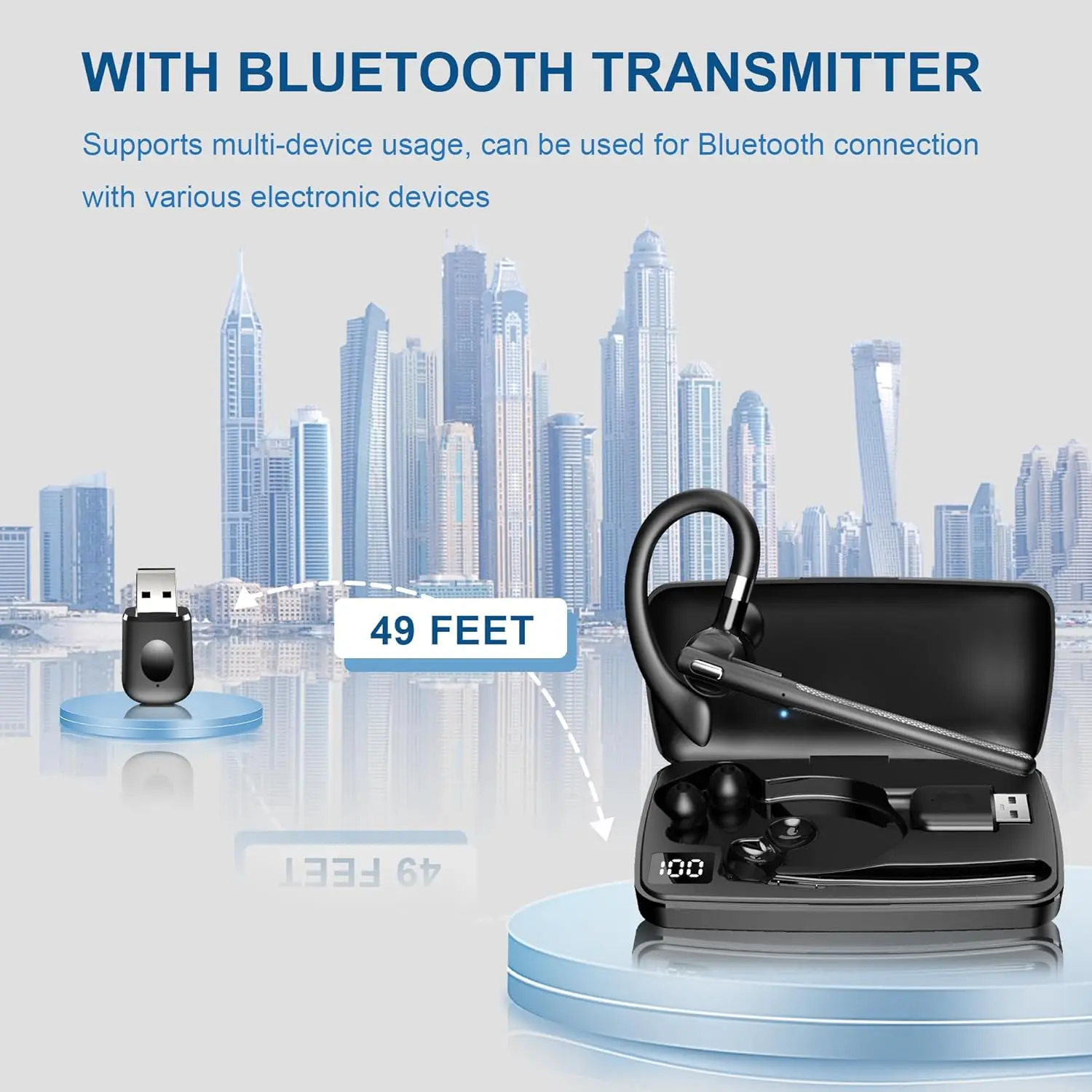Bluetooth Headset Wireless Hea - مراجعة Phone Cases Officeworks وسعره