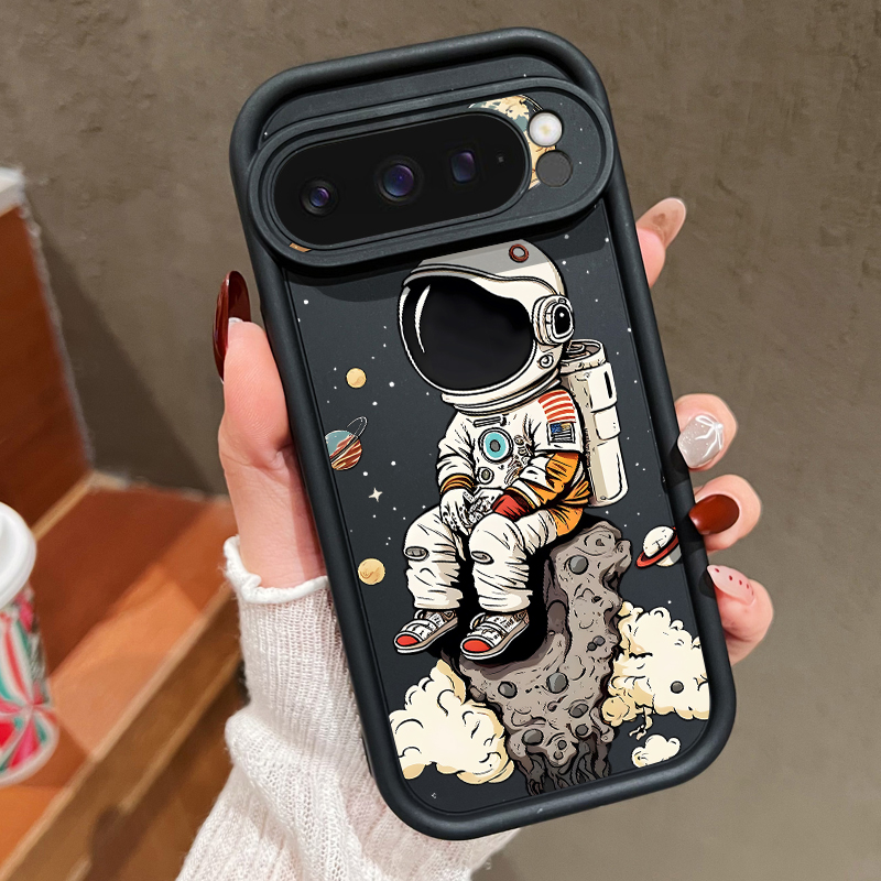 Cartoon Astronaut Print TPU Ph - مراجعة Phone Cases Google Pixel 9A وسعره