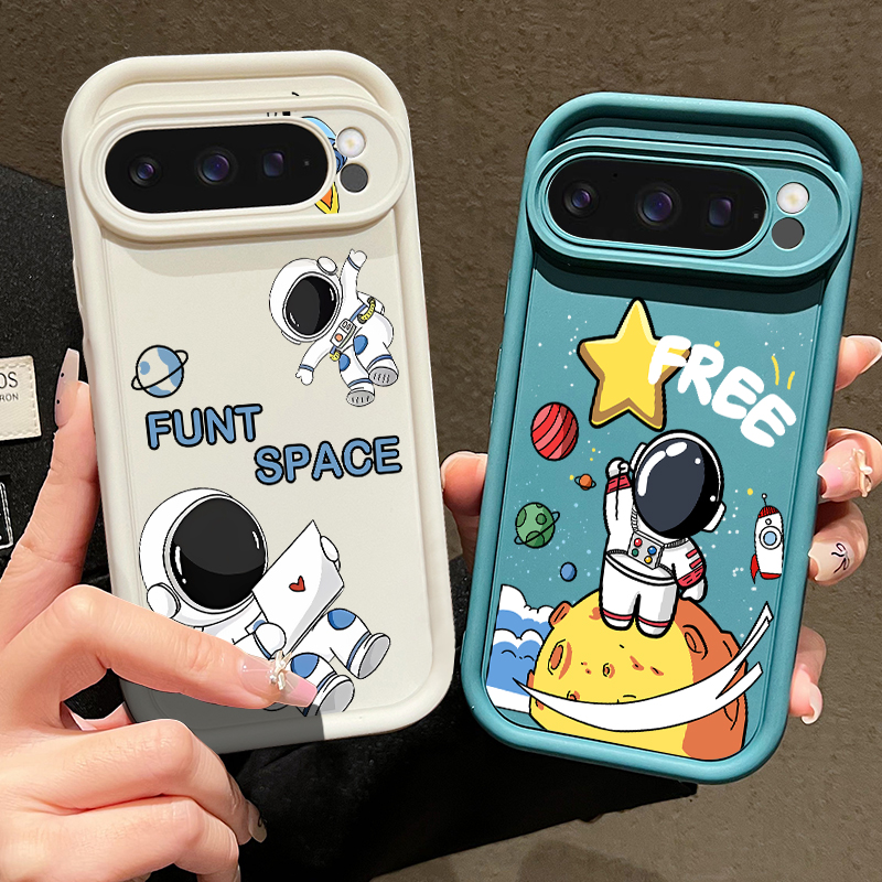 Cartoon Astronaut Print TPU Ph - مراجعة Phone Cases Google Pixel 9A وسعره