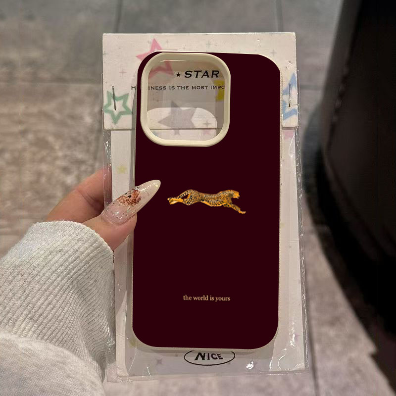 Minimalist Leopard Running Pat - مراجعة Phone Cases Trending وسعره