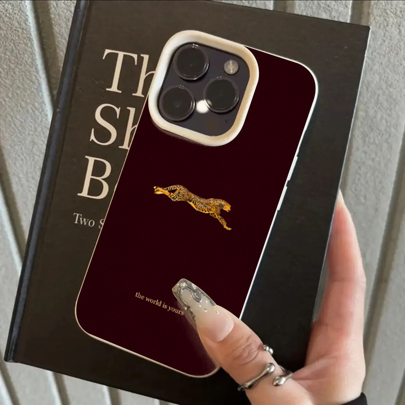Minimalist Leopard Running Pat - مراجعة Phone Cases Trending وسعره