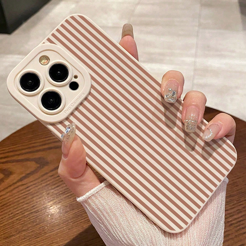 Pink Striped Painted Anti-Drop - مراجعة Phone Cases Like Loopy وسعره