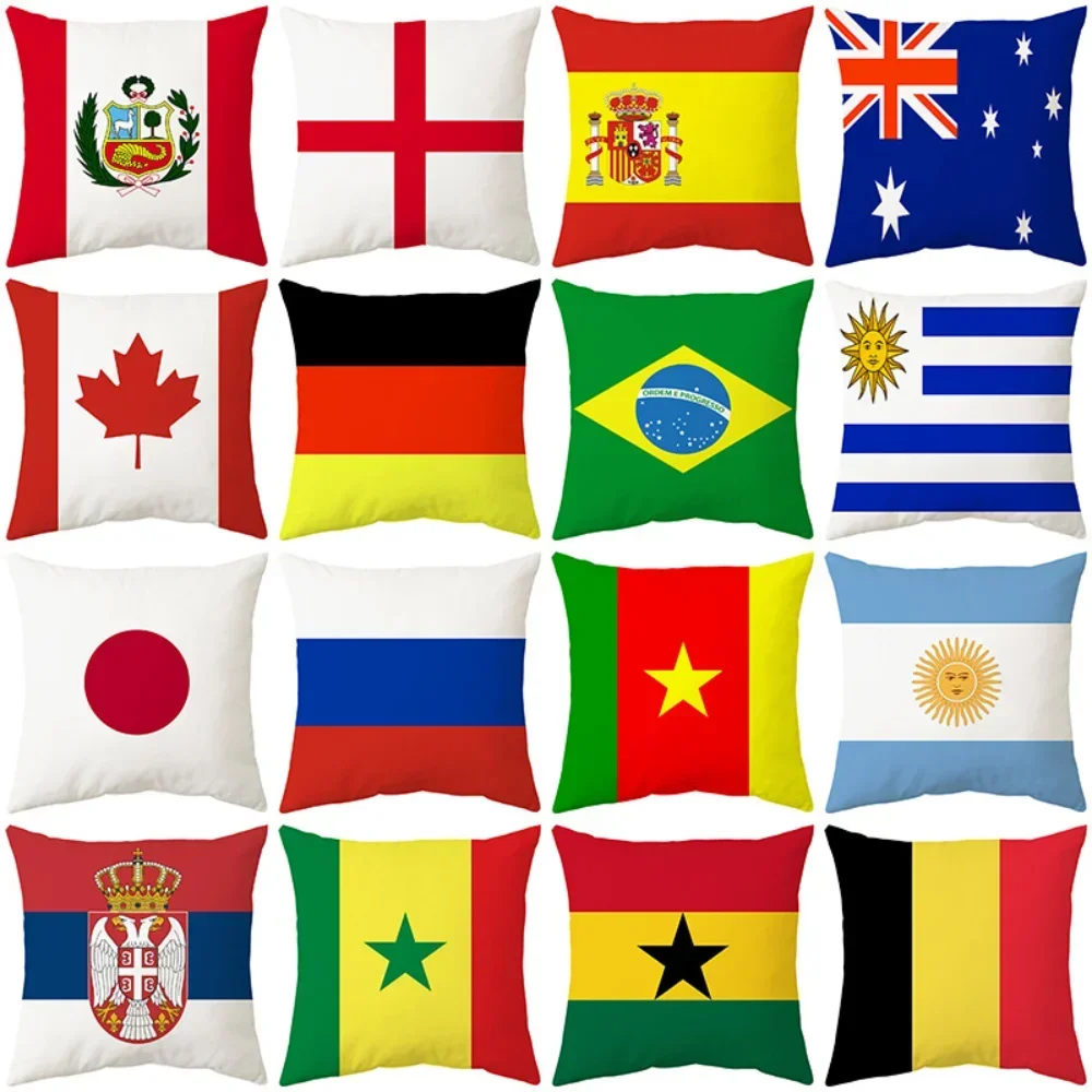 National Flags Printed Pillow  - مراجعة Phone Cases Qatar وسعره