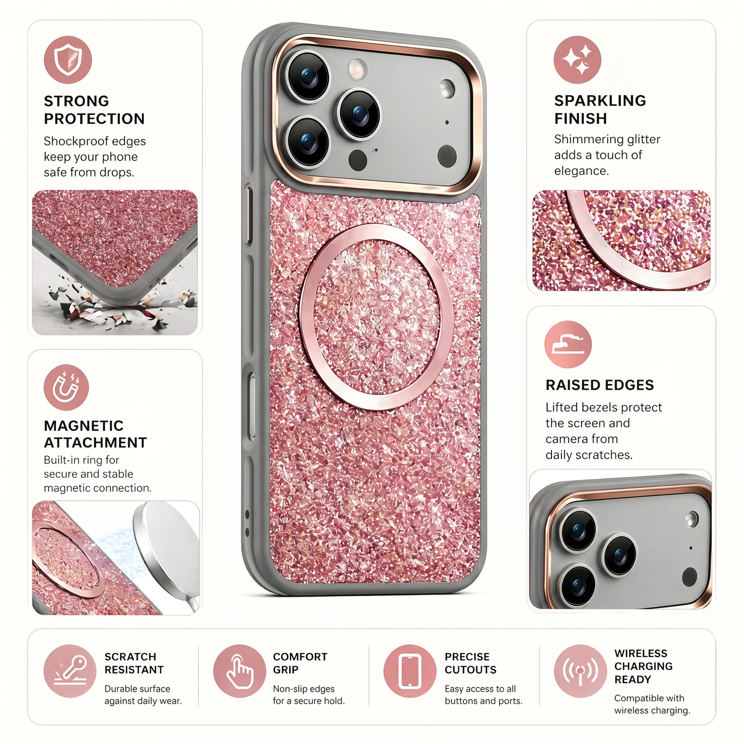 Luxury Plating Glitter Bling F - مراجعة Glitter Shockproof Case وسعره