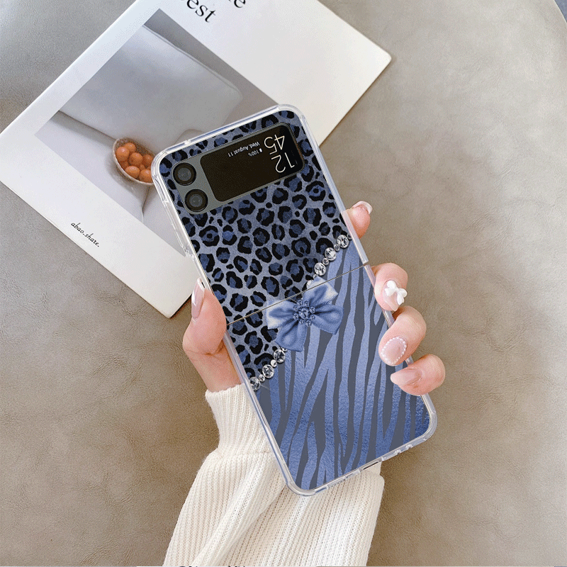 Creative Pink Blue Bow Leopard - مراجعة Phone Cases Z Fold 6 وسعره