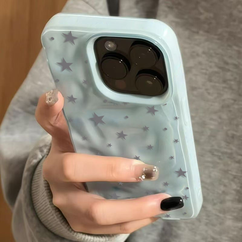 Minimalist Gray-Blue Star Wave - مراجعة Phone Cases Durable وسعره